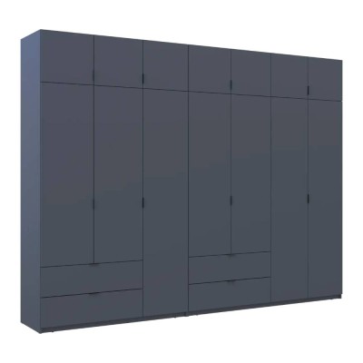 Комплект шкафов для одежды Doros Лукас (2 шт.) 315х50х240 см Графит (DRS-011699) Комплект шкафов для одежды Doros Лукас (2 шт.) 315х50х240 см Графит (DRS-011699)