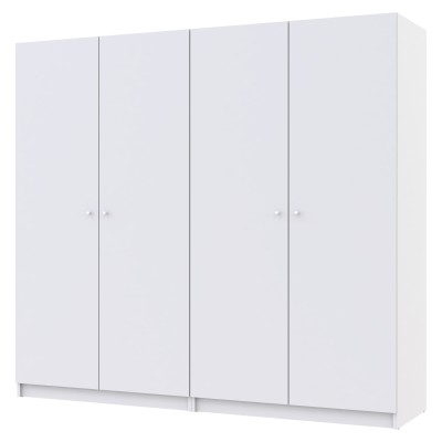 Комплект шкафов для одежды Doros Промо (2 шт.) 180х48х204 см Белый (DRS-011207) Комплект шкафов для одежды Doros Промо (2 шт.) 180х48х204 см Белый (DRS-011207)