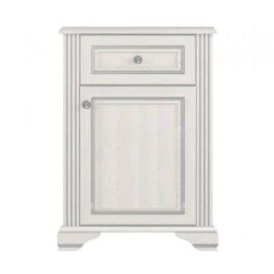 Комод у вітальню Гербор Вайт 1D1S (телескопи) Ясен сніжний/Сосна срібна