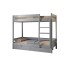Двухъярусная детская кровать Mebigrand Атланта Мини Светло-серый (RAL7040) 90х190 см с ящиками - фото 2