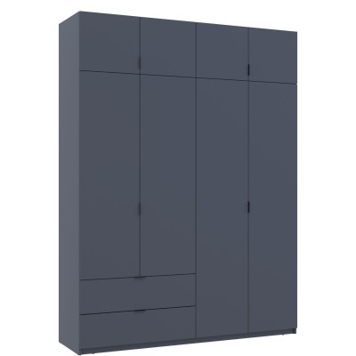 Шафа розпашна з антресоллю Doros Лукас 180х50х240 см Графіт (DRS-011192) Шафа розпашна з антресоллю Doros Лукас 180х50х240 см Графіт (DRS-011192)