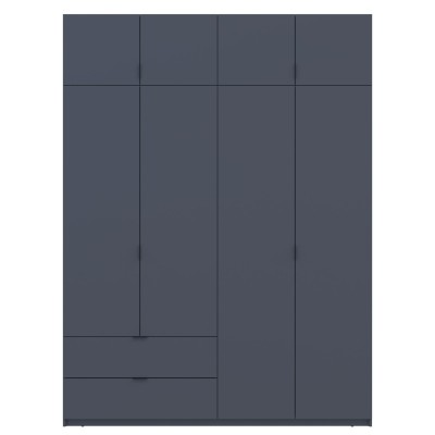 Шафа розпашна з антресоллю Doros Лукас 180х50х240 см Графіт (DRS-011192) Шафа розпашна з антресоллю Doros Лукас 180х50х240 см Графіт (DRS-011192)