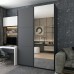 Шафа-купе двохдверна Doros G-Caiser 160х60х240 см Графіт/1 Дзеркало  - фото 1