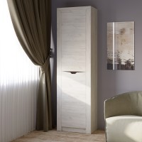 Шафа-пенал закрита Еверест Ліберті лівий дуб крафт білий