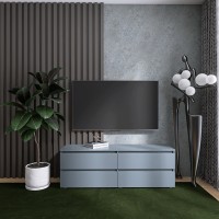 Тумба під телевізор Еверест ЛТВ-1400 Лайт 140х38х49 см Графіт (EVR-4910)