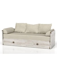 Ліжко трансформер з матрацом та подушками ВМК БРВ Індіана JLOZ80/160 79-154х202 см Сосна аризонська 