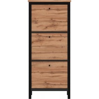 Тумба для взуття Гербор Чос BUT3D Дуб Тахо/Чорний 