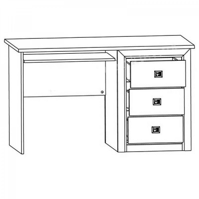 Стіл комп'ютерний ВМК (БРВ) Коен 2 BIU/130 Сосна арізонська/Дуб корабельний