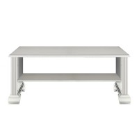 Стол журнальный Гербор Уайт Ясен снежный/Сосная серебряная (GRB-1266)