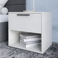 Тумба прикроватная LION Краш с выдвижным ящиком Бетон style (LION-044127)