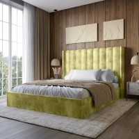 Двуспальная кровать LION Нино 160x200 см SILK 202 Авокадо (LION-045042)