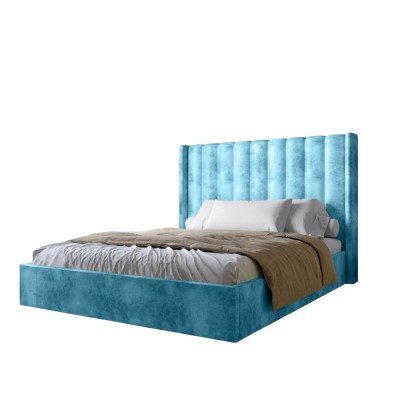 Двоспальне ліжко LION Ніно 180x200 см SILK 502 Бирюзовий