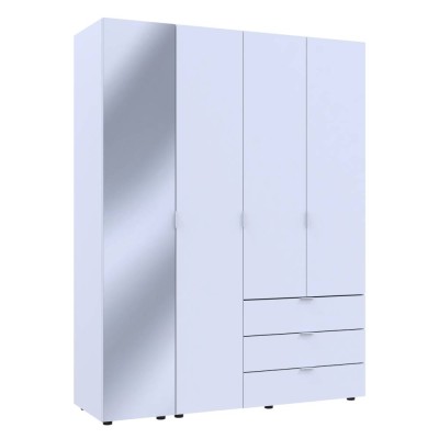 Комплект шаф для одягу Doros Гелар (2 шт.) 155х49,5х203,4 см Дзеркало/Білий