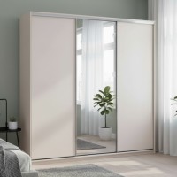 Шкаф купе Doros Сити Лайт Кашемир 2 ДСП/1 зеркало 225х60х225 (DRS-011809)
