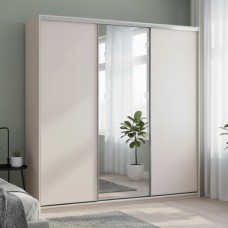 Шкаф купе Doros Сити Лайт Кашемир 2 ДСП/1 зеркало 225х60х225 (DRS-011809)