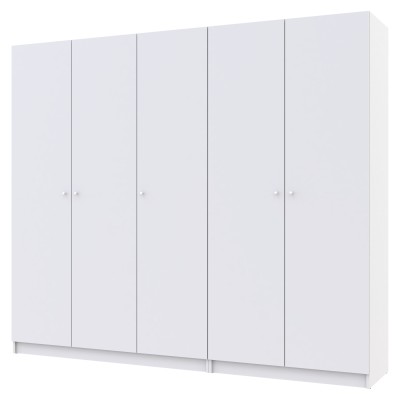 Комплект шкафов для одежды Doros Промо (2 шт.) 225х48х204 см Белый (DRS-011211) Комплект шкафов для одежды Doros Промо (2 шт.) 225х48х204 см Белый (DRS-011211)