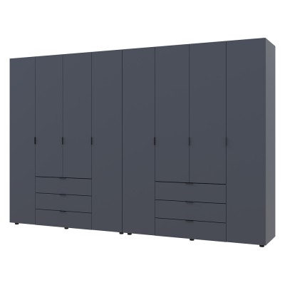 Комплект шкафов для одежды Doros Гелар (2 шт.) 310х49,5х203,4 см Графит (DRS-011122)