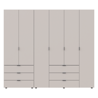 Комплект шкафов для одежды Doros Гелар  232,5х49,5х203,4 см Кашемир 
