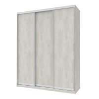 Шафа-купе тридверна Doros Сіті Лайт 180х60х225 см Біле дерево