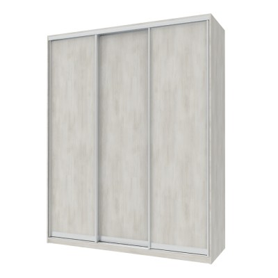 Шафа-купе тридверна Doros Сіті Лайт 180х60х225 см Біле дерево