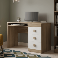 Стіл письмовий Еверест Соната дуб сонома/білий