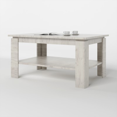 Стіл журнальний Еверест Соната СЖ-910 у вітальню дуб крафт білий (EVR-2709)