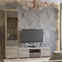 Вітальня Еверест Британія Комплект 6 сонома/трюфель