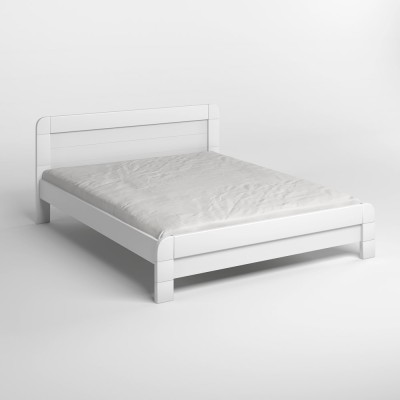Двуспальная деревянная кровать Mebigrand Тоскана Белый 140х200 см (MBG-3559)