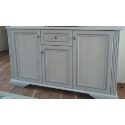 Комод в гостиную Гербор Уайт 3D1S (телескопы) Ясень снежный/Сосная серебряная (GRB-1118)