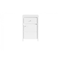 Комод у спальню ВМК БРВ Крістіна KOM1D1SP Білий/Білий глянець 