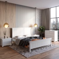 Двуспальная кровать Mebigrand Вирджиния Белый (RAL9003) 180х200 см (MBG-1608)