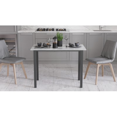 Стіл універсальний Knap Ferrum-decor 750x1000x600 Чорний метал ДСП Бетон 16 мм (FRD-106344) Стіл універсальний Knap Ferrum-decor 750x1000x600 Чорний метал ДСП Бетон 16 мм (FRD-106344)