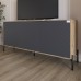 Тумба под телевизор с черными металлическими ножками LION Амарант 168x40x76,5 см Дуб Аппалачи/Графітовий (LION-043004) - фото 1