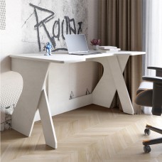 Стіл геймерський LION Крид для комп'ютера та ноутбука 130х80х74,5 Бетон Style 