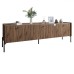 Тумба под телевизор на 3 ящика LION Wood с черными ножками 160х65х40 см Дуб Ливорно (LION-043099) - фото 2