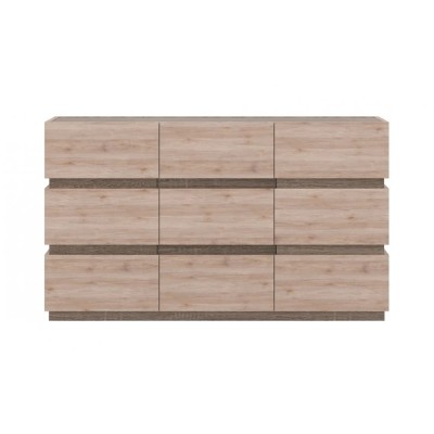 Комод у спальню Гербор Лайєр KOM2D3S Дуб сонома трюфель/Дуб санремо світлий