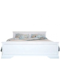 Кровать двуспальная (без основания под матрас) Гербор Клео 160 160x200 см Белый (GRB-1179)