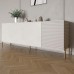 Комод на золотых металлических ножках LION Грей 204x38x76,5 см Бетон Style/Кашемир (LION-042643) - фото 1