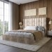 Двоспальне ліжко LION Ніно 180x200 см SILK 103 Кремовий - фото 1