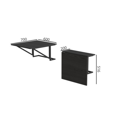 Стол раскладной Александр 3 Ferrum-decor 750x600x700 Черный металл ДСП Сосна Кембра 16 мм (FRD-104894) Стол раскладной Александр 3 Ferrum-decor 750x600x700 Черный металл ДСП Сосна Кембра 16 мм (FRD-104894)