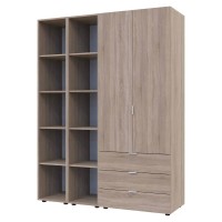 Комплект шкафов для одежды Doros Гелар  153,9х49,5х203,4 см Дуб сонома
