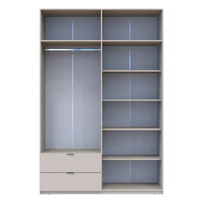 Шкаф распашной с антресолью Doros Лукас 160х50х240 см Кашемир (DRS-011622)