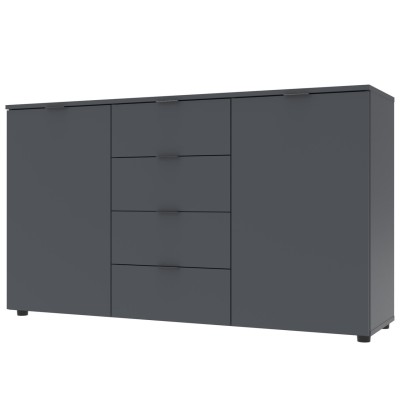 Комод у спальню Doros Рон 5 140х38х81 см Графіт (DRS-011301) Комод у спальню Doros Рон 5 140х38х81 см Графіт (DRS-011301)