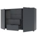 Комод в спальню Doros Рон 5 140х38х81 см Графит (DRS-011301) - фото 4