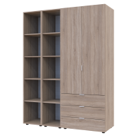 Комплект шаф для одягу Doros Гелар  153,9х49,5х203,4 см Дуб сонома 