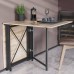 Стол-книжка трансформер Орион 2 Ferrum-decor 750x1520x730 Черный металл ДСП Дуб Сан-Марино 16 мм (FRD-104584) - фото 1