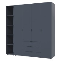 Комплект шаф для одягу Doros Гелар 2 шт. 193,2х49,5х203,4 см Графіт 