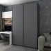 Шафа-купе двохдверна Doros G-Caiser 180х60х240 см Графіт  - фото 1