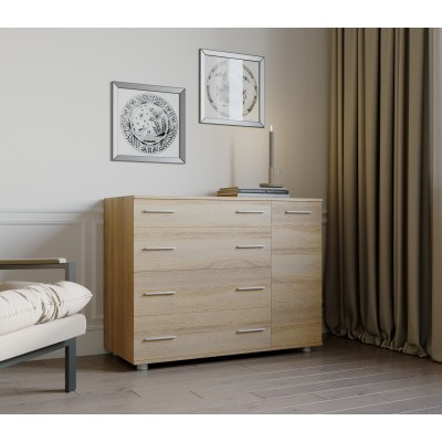 Комод для спальни Эверест с 4-мя ящиками К-3  100х38х73 дуб сонома 