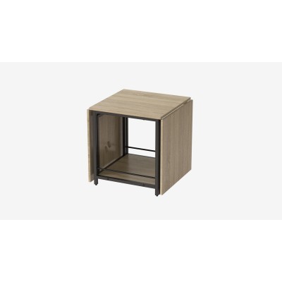 Стол журнальный трансформер Куб Комбо Ferrum-decor 540x532x500 Черный металл ДСП - Дуб Сонома 16 мм (FRD-105153) Стол журнальный трансформер Куб Комбо Ferrum-decor 540x532x500 Черный металл ДСП - Дуб Сонома 16 мм (FRD-105153)